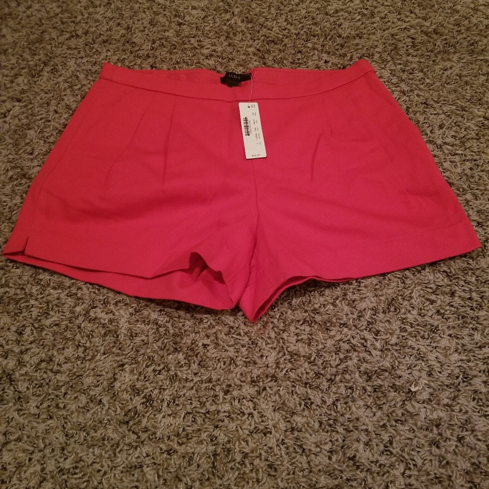 J. CREW Coral Red shorts